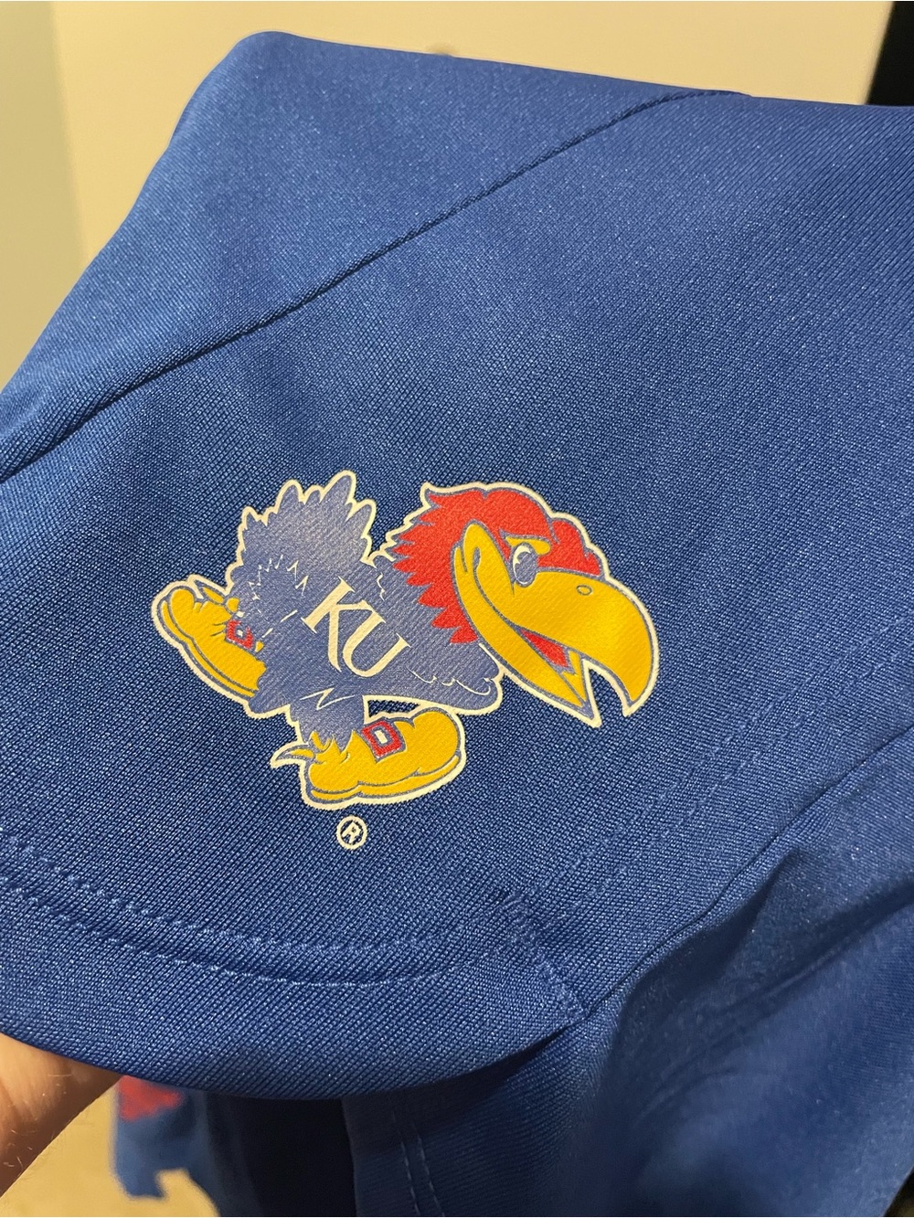 Adidas Official NCAA University of Kansas Jayhawks Women’s AeroReady Shorts - Picture 6 of 15